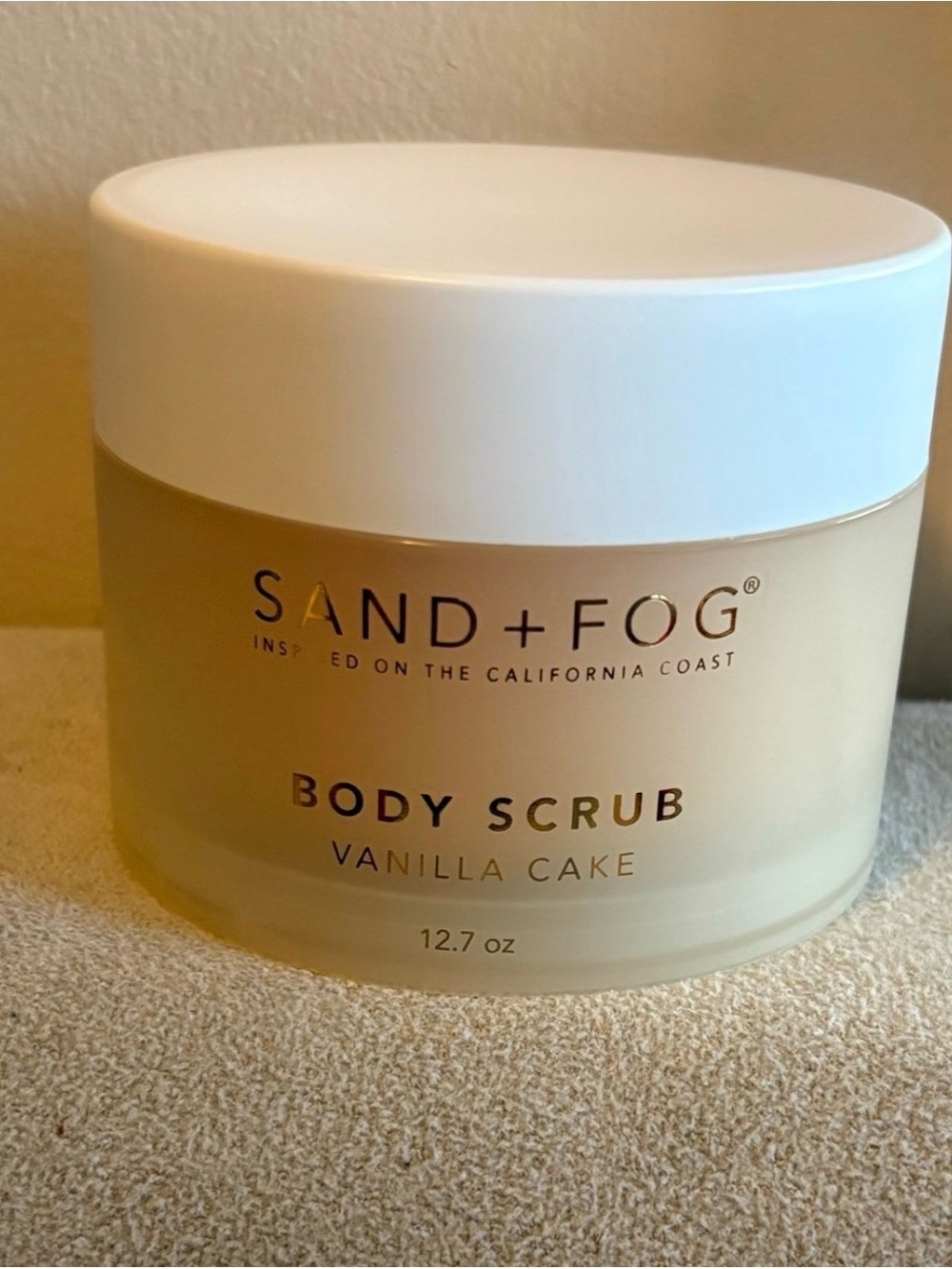 Sand + Fog Vanilla Cake Body Scrub 12.7oz Brand New!!